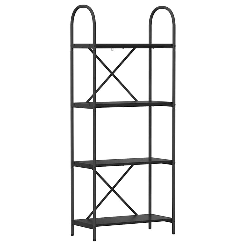 vidaXL Könyvespolc Musta tammi 60 x 30 x 146 cm Faanyag