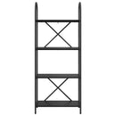 vidaXL Könyvespolc Musta tammi 60 x 30 x 146 cm Faanyag