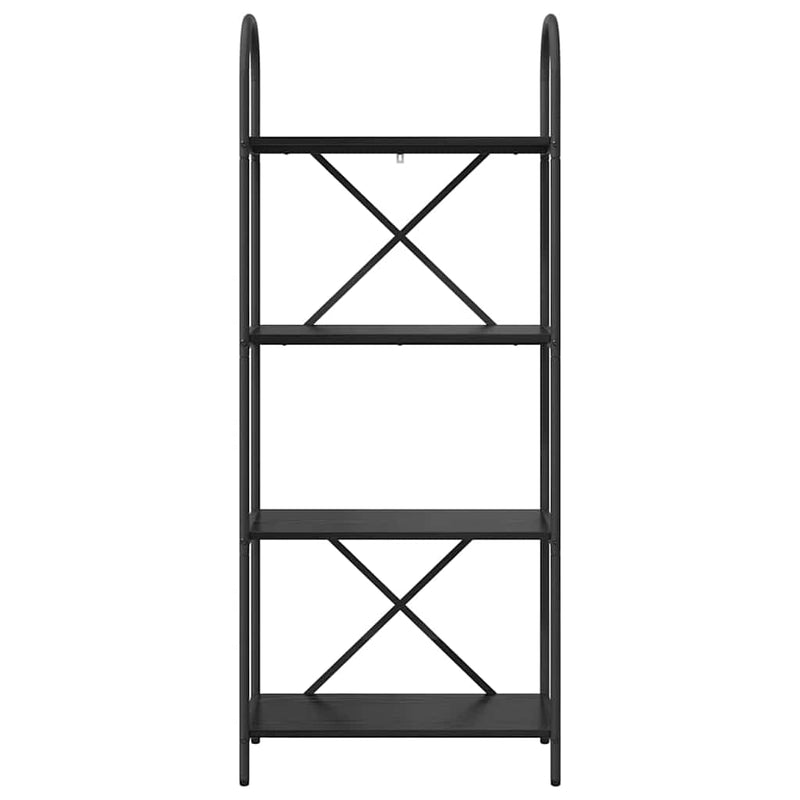 vidaXL Könyvespolc Musta tammi 60 x 30 x 146 cm Faanyag
