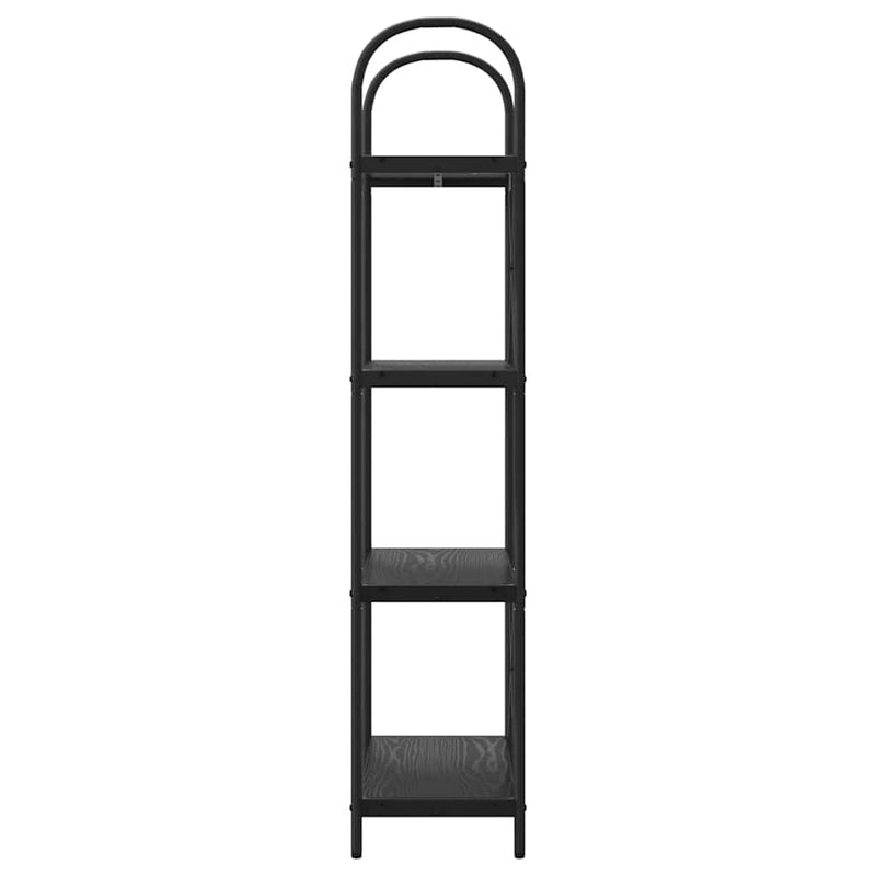 vidaXL Könyvespolc Musta tammi 60 x 30 x 146 cm Faanyag