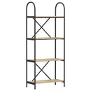 vidaXL Könyvespolc sonoma tölgy 60 x 30 x 146 cm Faanyag