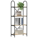 vidaXL Könyvespolc Sonoma tölgy 60 x 30 x 146 cm Faanyag