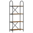 vidaXL Könyvespolc Füstölt tölgy 60 x 30 x 146 cm Faanyag