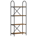 vidaXL Könyvespolc Füstölt tölgy 60 x 30 x 146 cm Faanyag