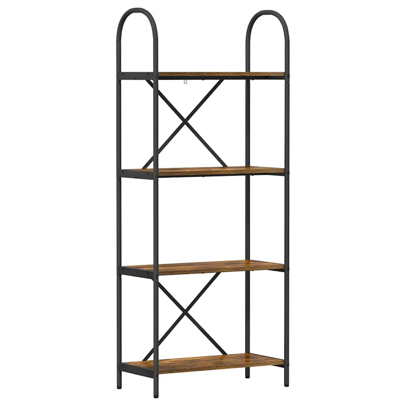 vidaXL Könyvespolc Füstölt tölgy 60 x 30 x 146 cm Faanyag