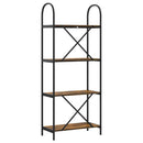 vidaXL Könyvespolc Füstölt tölgy 60 x 30 x 146 cm Faanyag