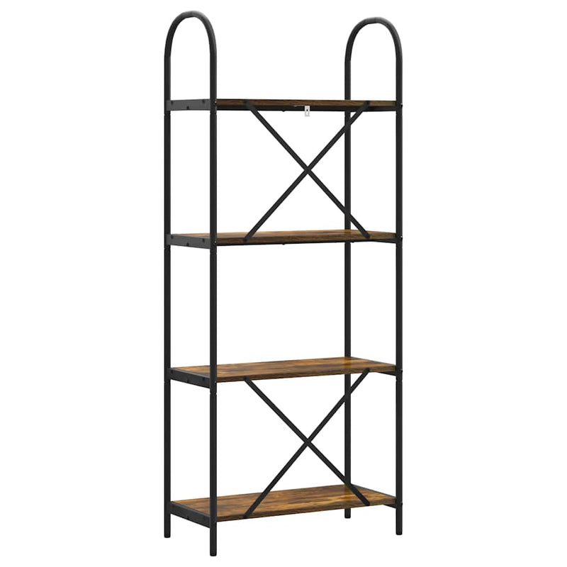 vidaXL Könyvespolc Füstölt tölgy 60 x 30 x 146 cm Faanyag