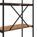 vidaXL Könyvespolc Régi fa 60 x 30 x 146 cm Faanyag