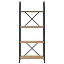 vidaXL Könyvespolc kézműves tölgy 60 x 30 x 146 cm Faanyag