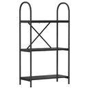 vidaXL Könyvespolc Musta tammi 60 x 30 x 109 cm Faanyag