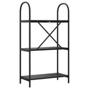 vidaXL Könyvespolc Musta tammi 60 x 30 x 109 cm Faanyag