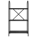 vidaXL Könyvespolc Musta tammi 60 x 30 x 109 cm Faanyag