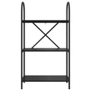 vidaXL Könyvespolc Fekete tölgy 60 x 30 x 109 cm Faanyag