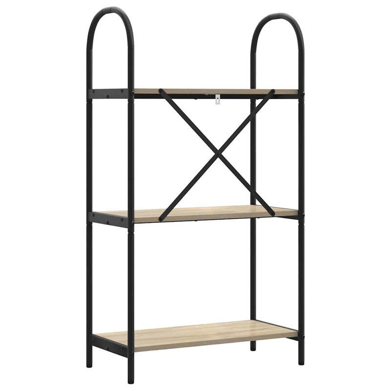 vidaXL Könyvespolc sonoma tölgy 60 x 30 x 109 cm Faanyag