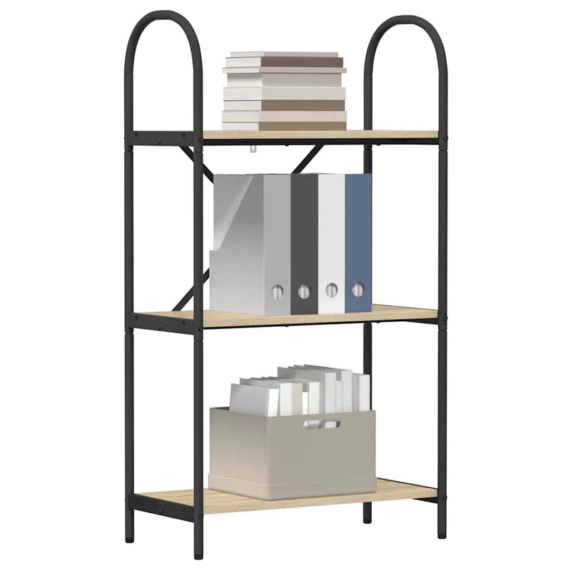 vidaXL Könyvespolc sonoma tölgy 60 x 30 x 109 cm Faanyag