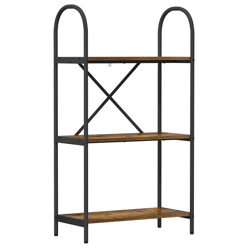 vidaXL Könyvespolc Füstölt tölgy 60 x 30 x 109 cm Faanyag