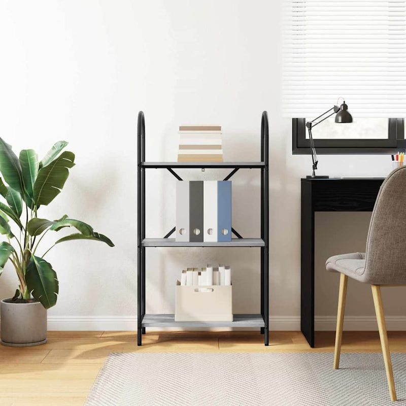 vidaXL Könyvespolc Szürke sonoma 60 x 30 x 109 cm Faanyag