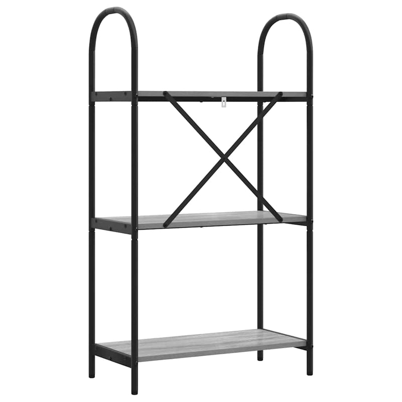 vidaXL Könyvespolc Szürke sonoma 60 x 30 x 109 cm Faanyag