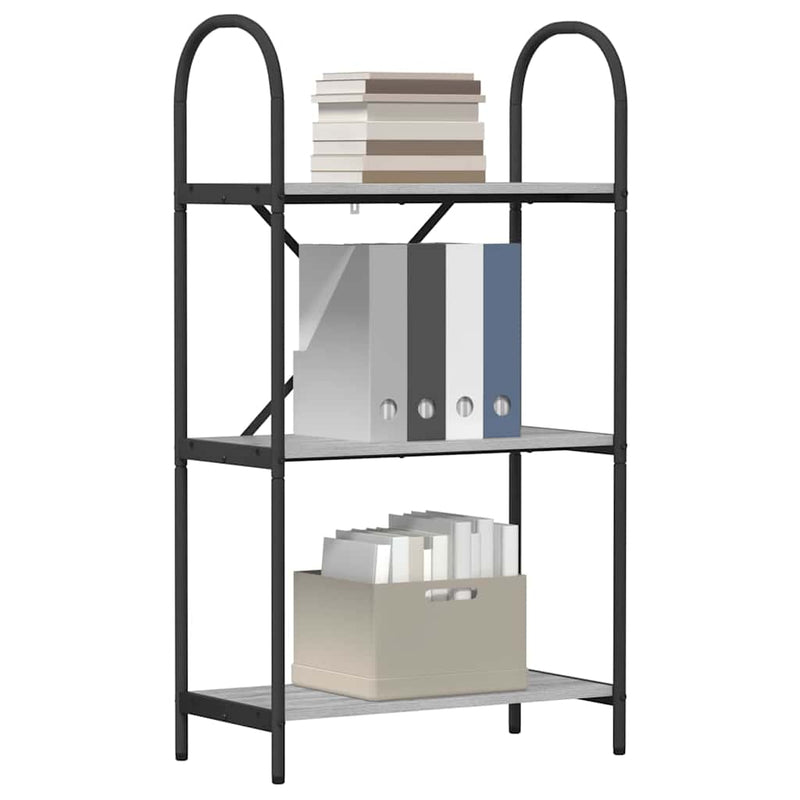 vidaXL Könyvespolc Szürke sonoma 60 x 30 x 109 cm Faanyag