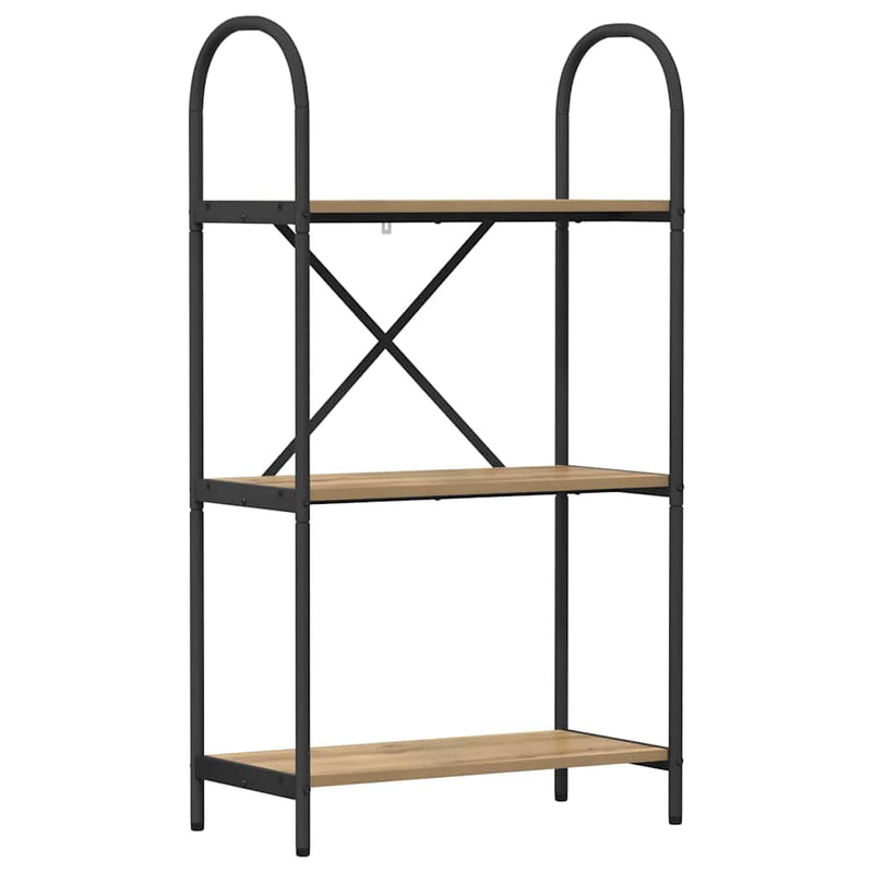 vidaXL Könyvespolc kézműves tölgy 60 x 30 x 109 cm Faanyag