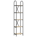 vidaXL Könyvespolc sonoma tölgy 40 x 30 x 183 cm Faanyag