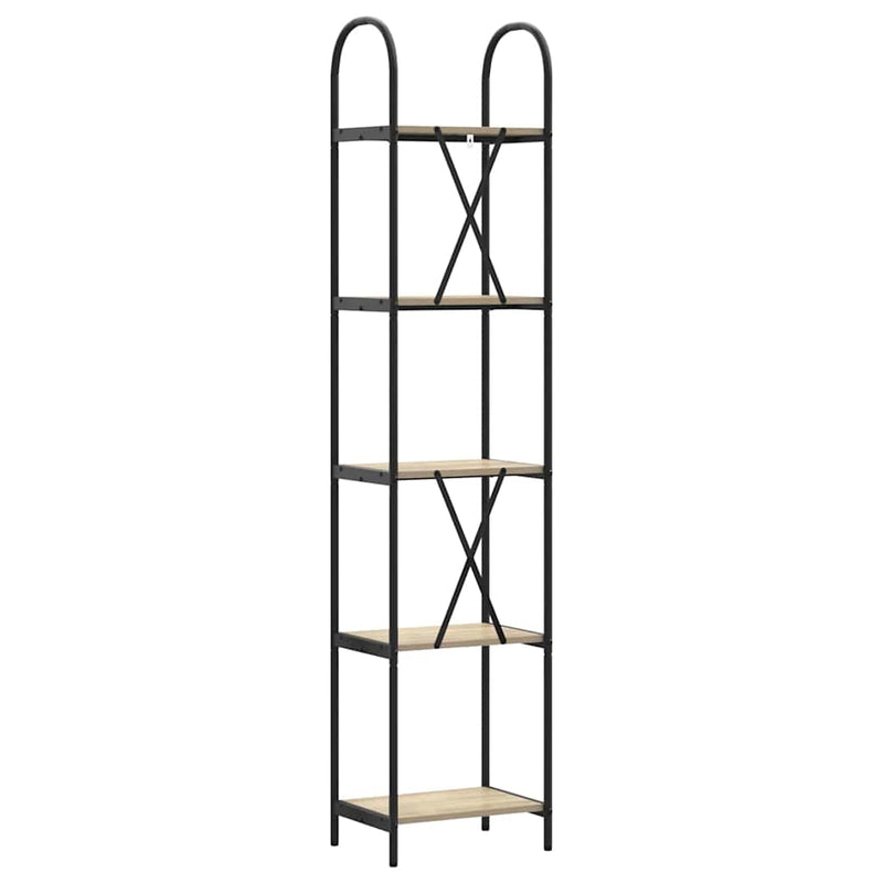 vidaXL Könyvespolc sonoma tölgy 40 x 30 x 183 cm Faanyag