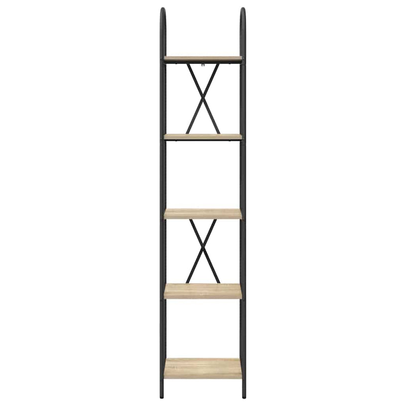 vidaXL Könyvespolc sonoma tölgy 40 x 30 x 183 cm Faanyag