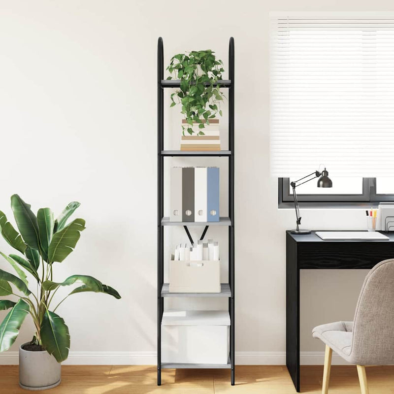 vidaXL Könyvespolc Szürke sonoma 40 x 30 x 183 cm Faanyag