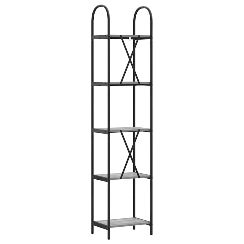 vidaXL Könyvespolc Szürke sonoma 40 x 30 x 183 cm Faanyag