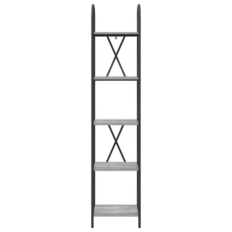 vidaXL Könyvespolc Szürke sonoma 40 x 30 x 183 cm Faanyag