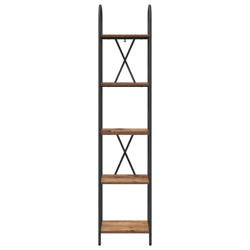 vidaXL Könyvespolc Régi fa 40 x 30 x 183 cm Faanyag