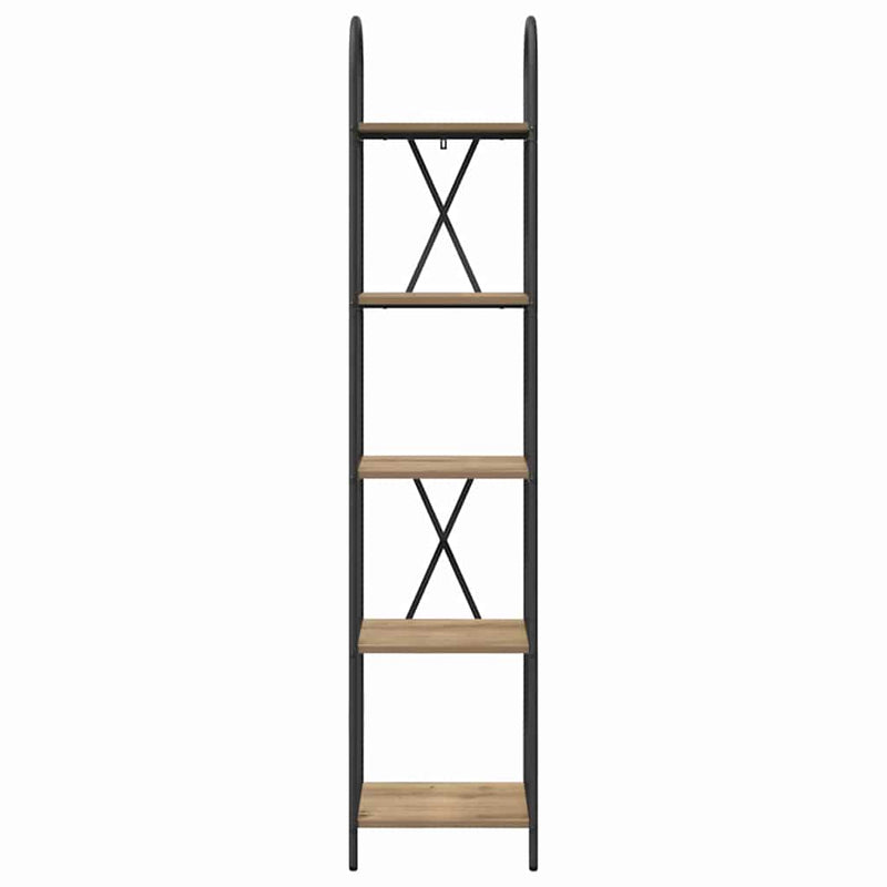 vidaXL Könyvespolc kézműves tölgy 40 x 30 x 183 cm Faanyag