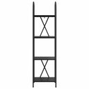 vidaXL Könyvespolc Musta tammi 40 x 30 x 146 cm Faanyag