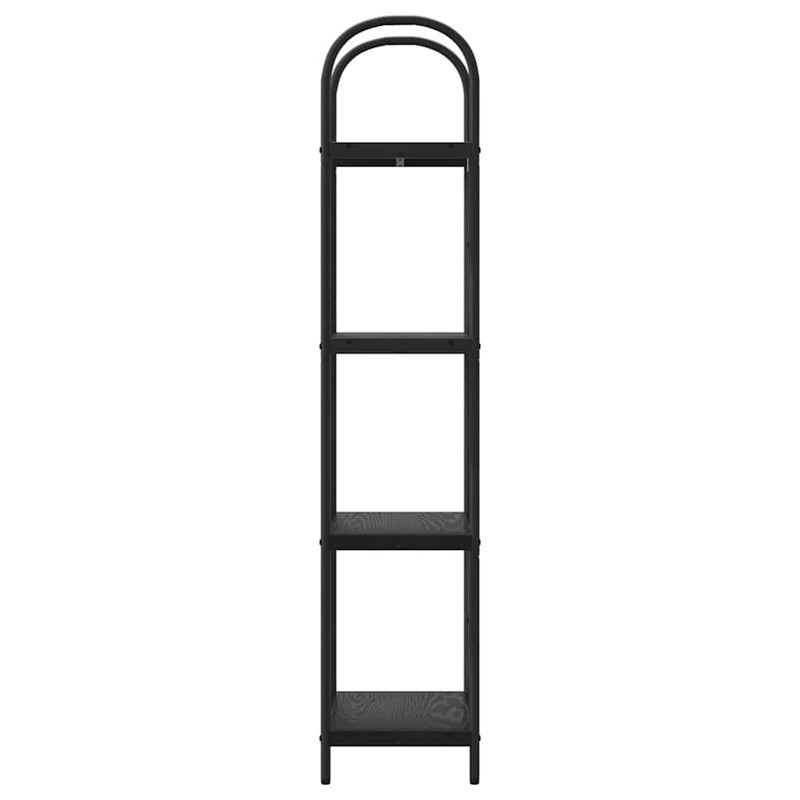 vidaXL Könyvespolc Musta tammi 40 x 30 x 146 cm Faanyag