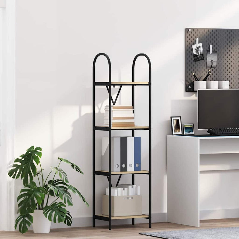 vidaXL Könyvespolc sonoma tölgy 40 x 30 x 146 cm Faanyag