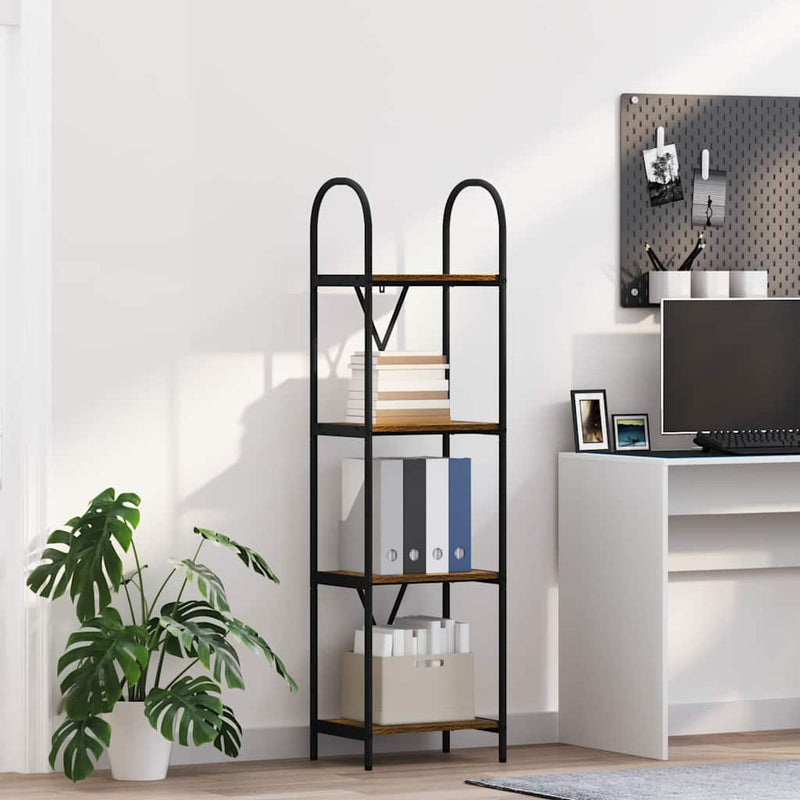 vidaXL Könyvespolc Füstölt tölgy 40 x 30 x 146 cm Faanyag