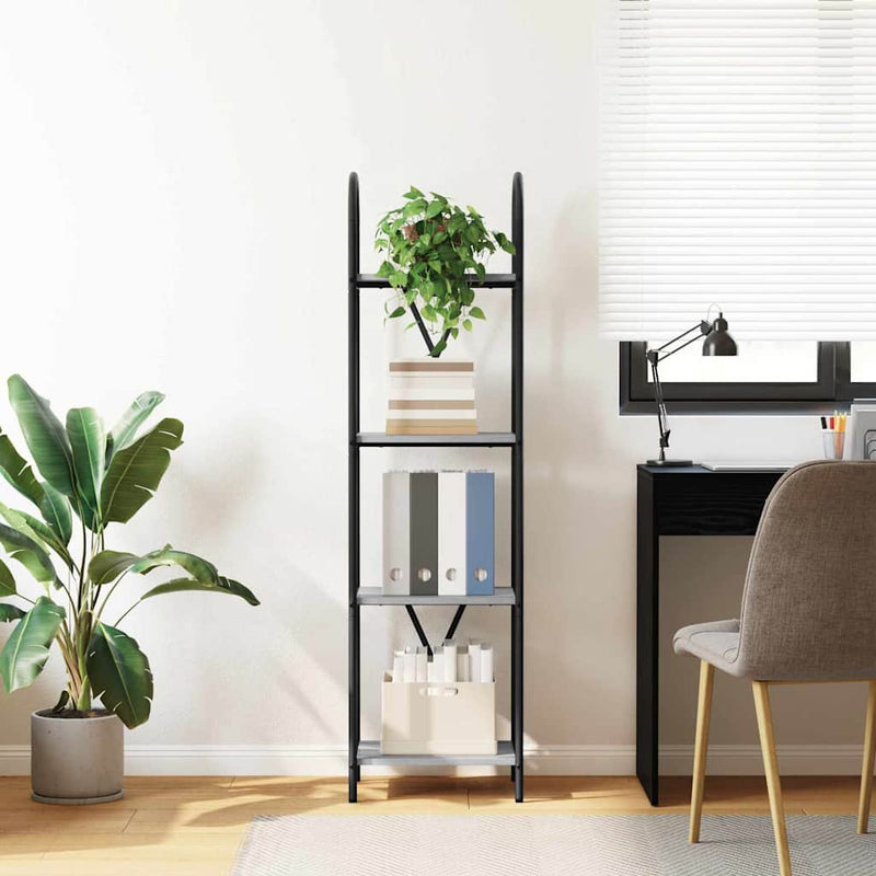 vidaXL Könyvespolc Szürke sonoma 40 x 30 x 146 cm Faanyag