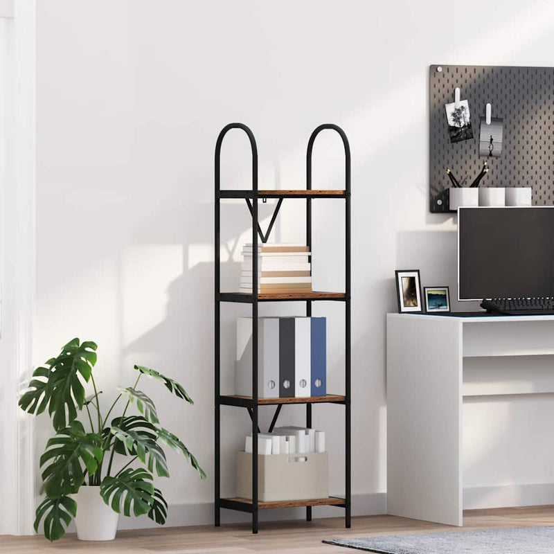 vidaXL Könyvespolc Régi fa 40 x 30 x 146 cm Faanyag