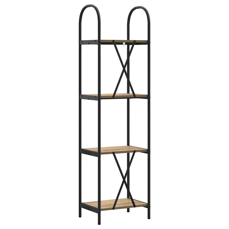 vidaXL Könyvespolc kézműves tölgy 40 x 30 x 146 cm Faanyag