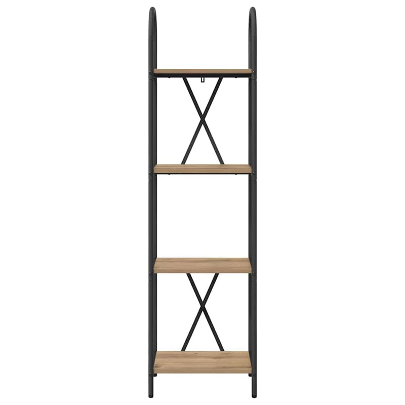 vidaXL Könyvespolc kézműves tölgy 40 x 30 x 146 cm Faanyag