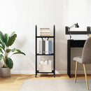 vidaXL Könyvespolc Musta tammi 40 x 30 x 109 cm Faanyag