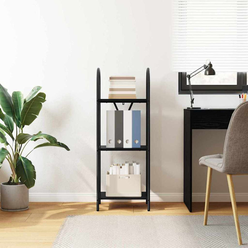 vidaXL Könyvespolc Musta tammi 40 x 30 x 109 cm Faanyag