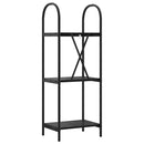 vidaXL Könyvespolc Musta tammi 40 x 30 x 109 cm Faanyag