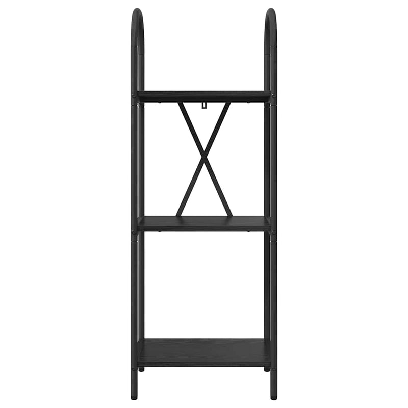 vidaXL Könyvespolc Musta tammi 40 x 30 x 109 cm Faanyag