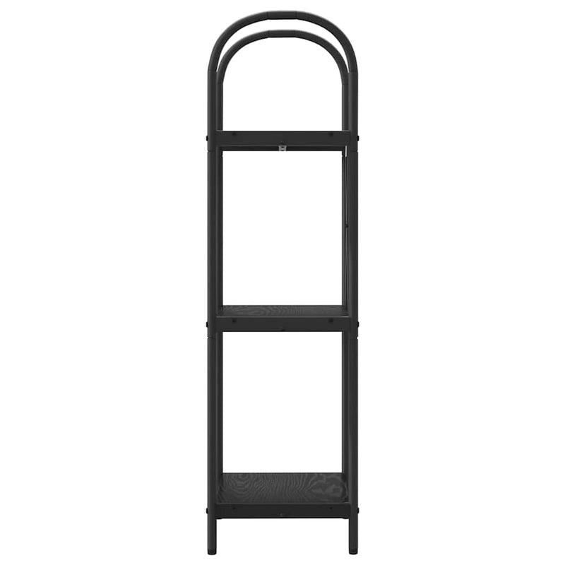 vidaXL Könyvespolc Musta tammi 40 x 30 x 109 cm Faanyag