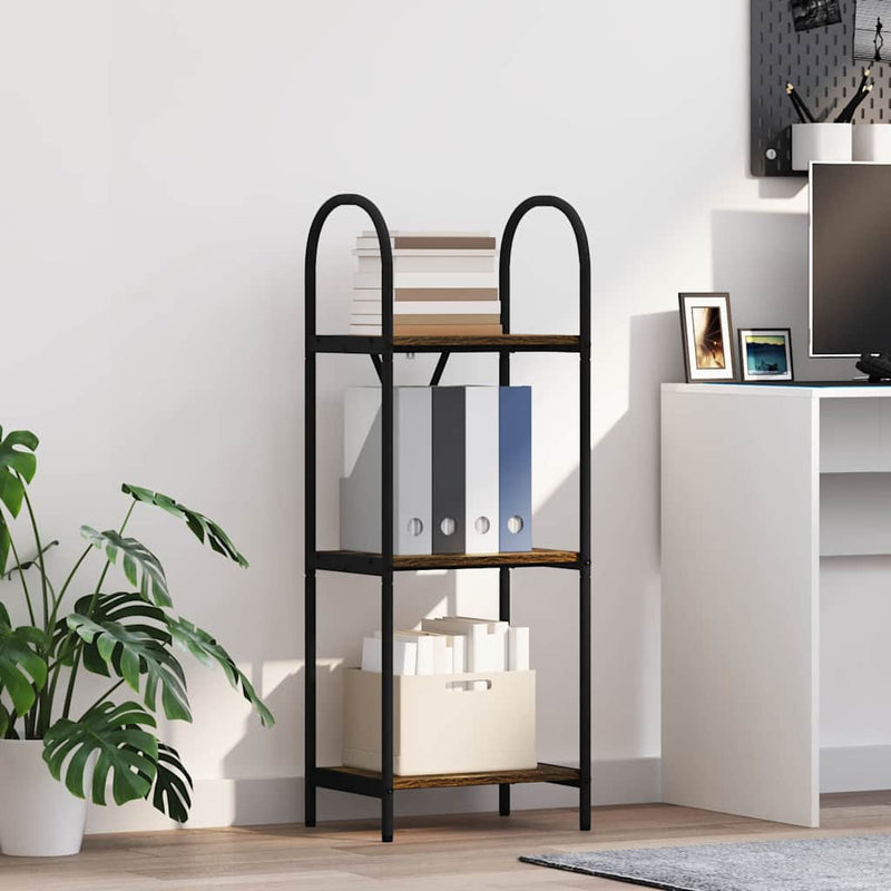 vidaXL Könyvespolc Füstölt tölgy 40 x 30 x 109 cm Faanyag