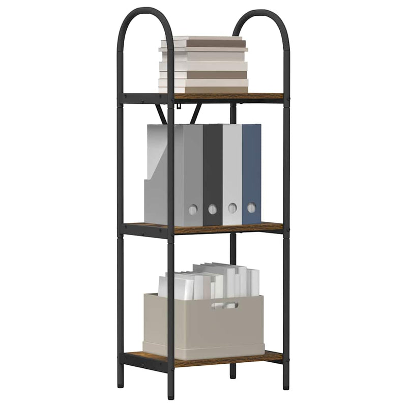 vidaXL Könyvespolc Füstölt tölgy 40 x 30 x 109 cm Faanyag