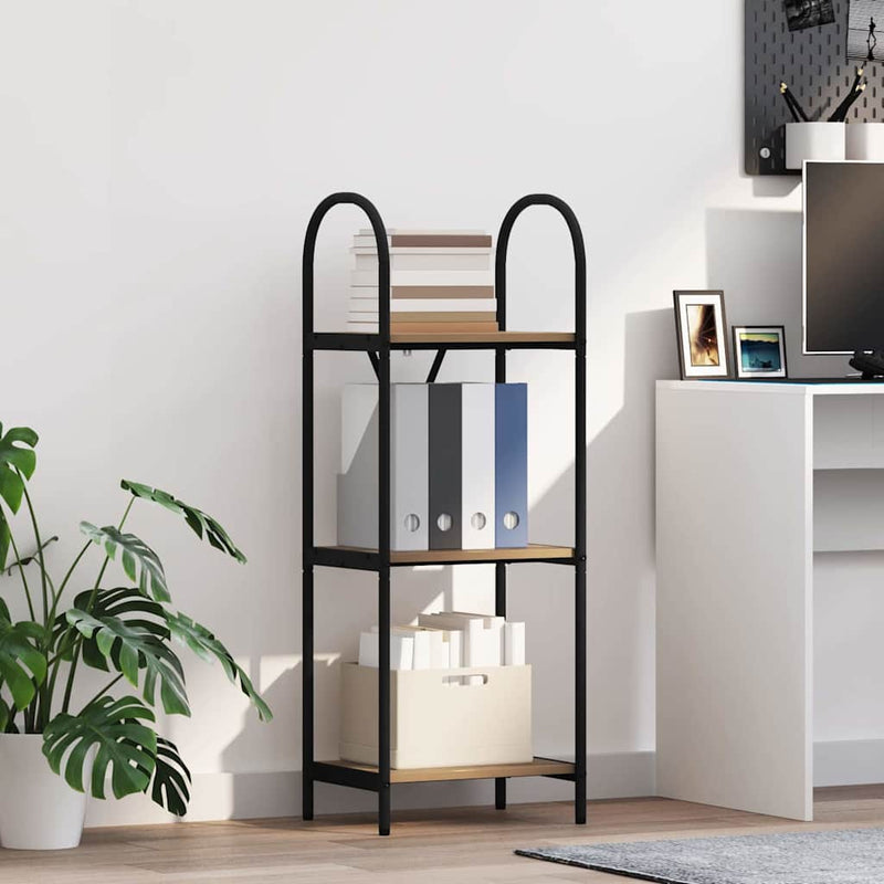 vidaXL Könyvespolc kézműves tölgy 40 x 30 x 109 cm Faanyag