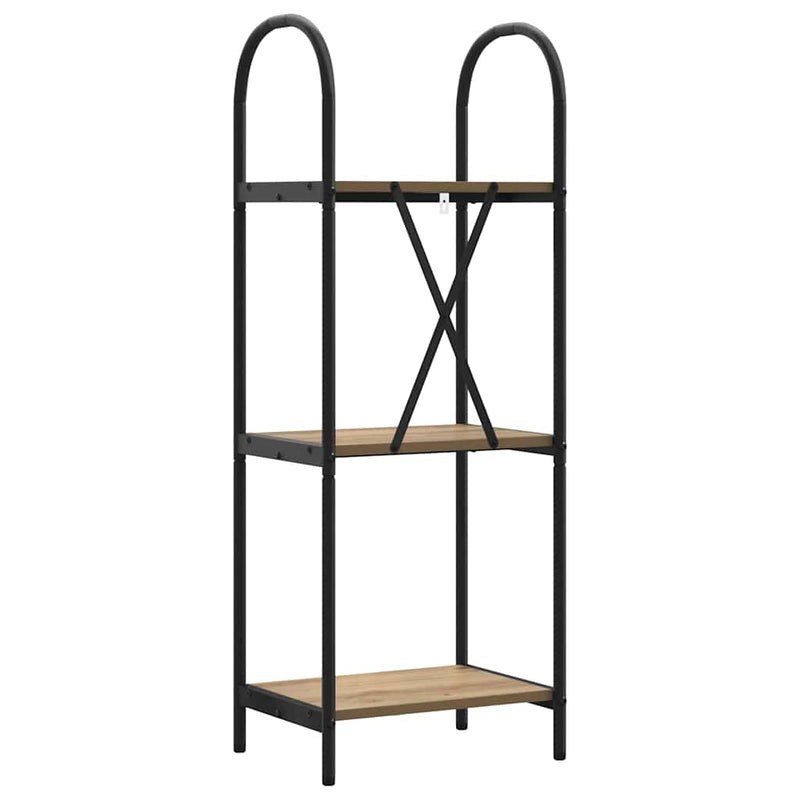 vidaXL Könyvespolc kézműves tölgy 40 x 30 x 109 cm Faanyag