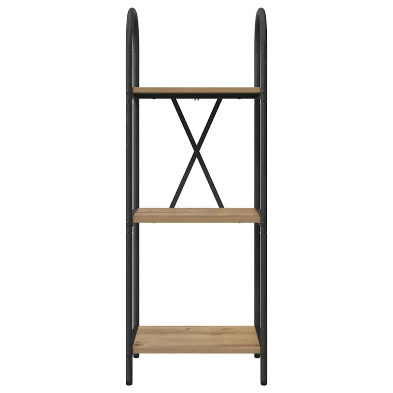 vidaXL Könyvespolc kézműves tölgy 40 x 30 x 109 cm Faanyag